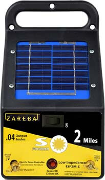Zareba ESP2M-Z 2-Mile Solar Low Impedance Electric Fence Charger