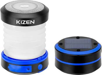 Kizen Solar Powered LED Camping Lantern 