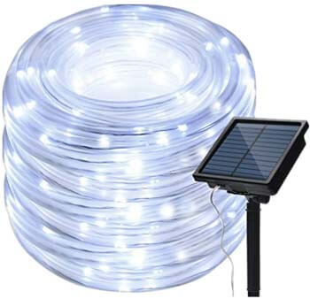 IMAGE 8 Modes Solar Rope Lights Outdoor String Lights