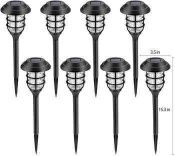 Solpex 8 Pack Solar Pathway Lights Outdoor