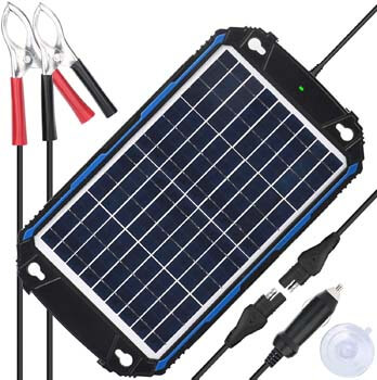 SUNER POWER Waterproof 12V Solar Battery Charger & Maintainer Pro