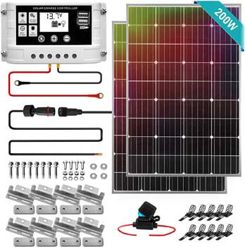 2. SereneLife off-grid Solar Panel Kit 