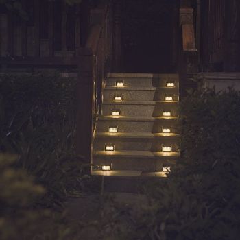 9. Solar Lights for Steps Decks Pathway Yard Stairs Fences