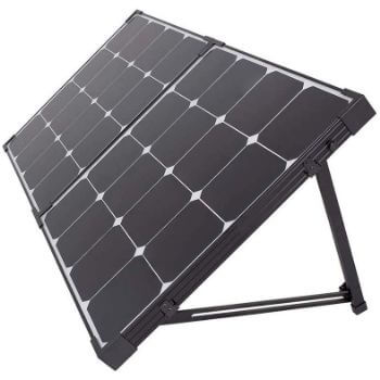 5. Renogy 100 Watt Eclipse Monocrystalline Charge 20A Voyager Waterproof Controller Solar Suitcase