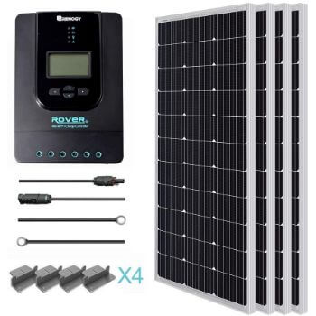 10. Renogy 400 Watt 12 Volt Monocrystalline Solar Starter Kit 