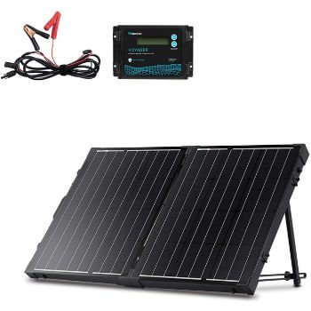 4. Renogy 100 Watt 12 Volt Monocrystalline Off-Grid Solar Panel Suitcase 