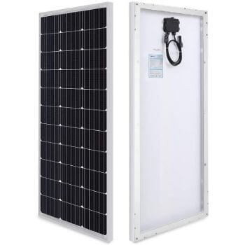 1. Renogy 100 Watt 12 Volt Monocrystalline Solar Panel Compact Design 