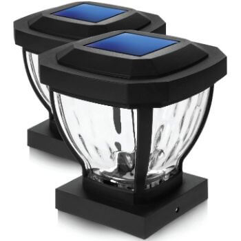 10.  Home Zone Security Solar Post Light