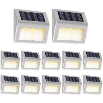 4. Otdair Solar Deck Lights