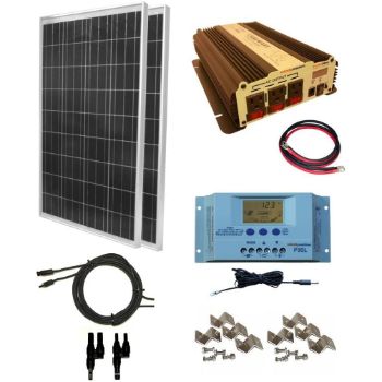 1. WindyNation 200 Watt Solar Panel Kit 
