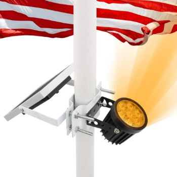 7. APONUO Solar Flag Pole Light